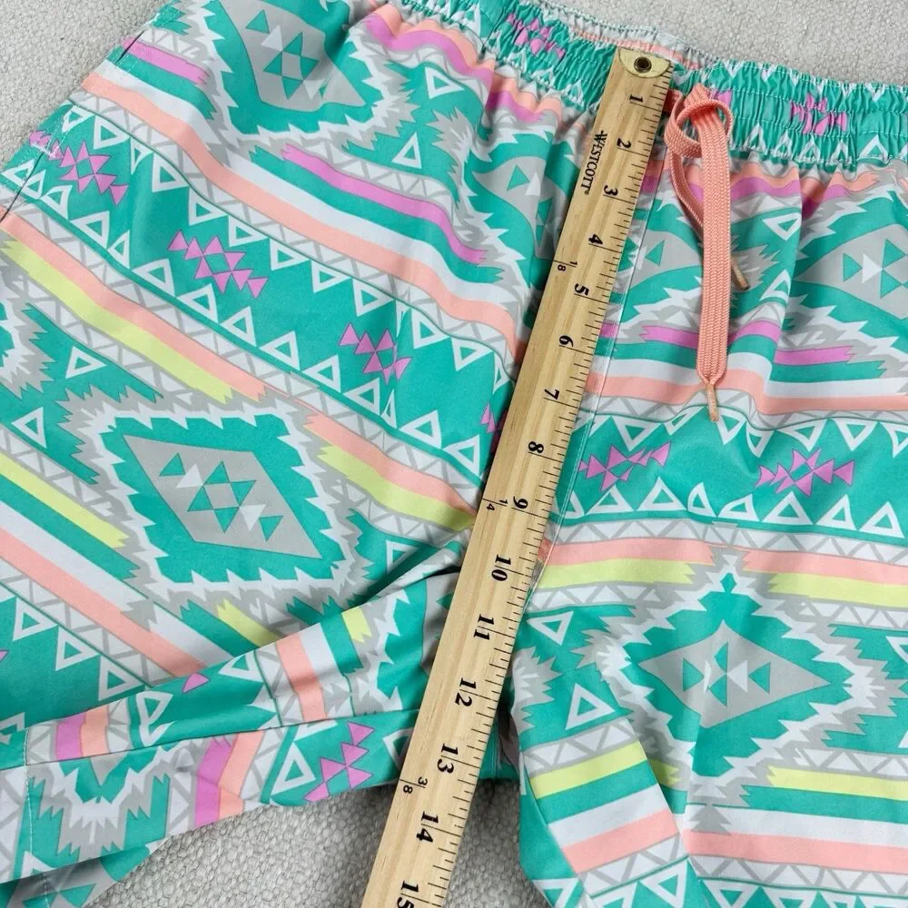 Chubbies Swim Trunks Men's Lined Aztec Multicolor Tribal 7